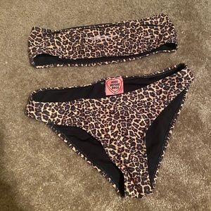 Cheetah print swim suit